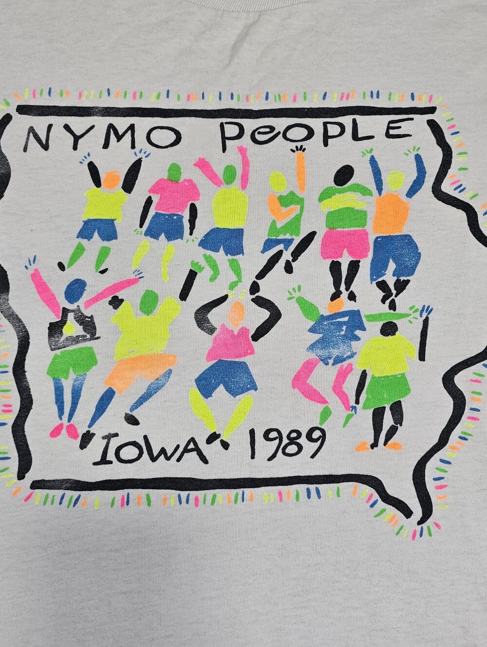 VTG Iowa Methodist NYMO 1989 Youth Ministry Jerzees XL T Shirt Single Stitch USA